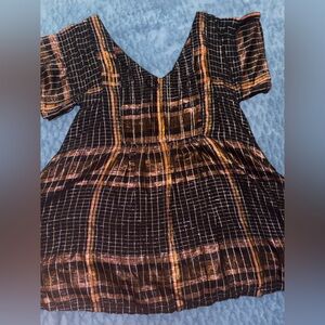 Free People Black Knit Top